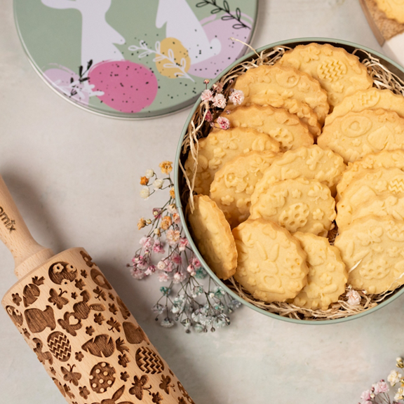 Cytrynowe ciasteczka z wiosennym wzorkiem 2